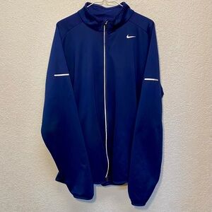 Nike Element Jacket Men’s L Blue Full-Zip Dri-Fit Training Running Mock Neck Top